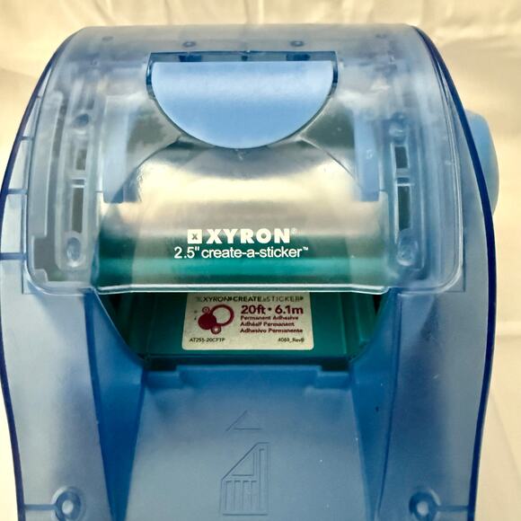 Xyron 2.5” Create-a-Sticker Machine Used Includes Adhesive Roll Scrapbooking - Picture 2 of 9